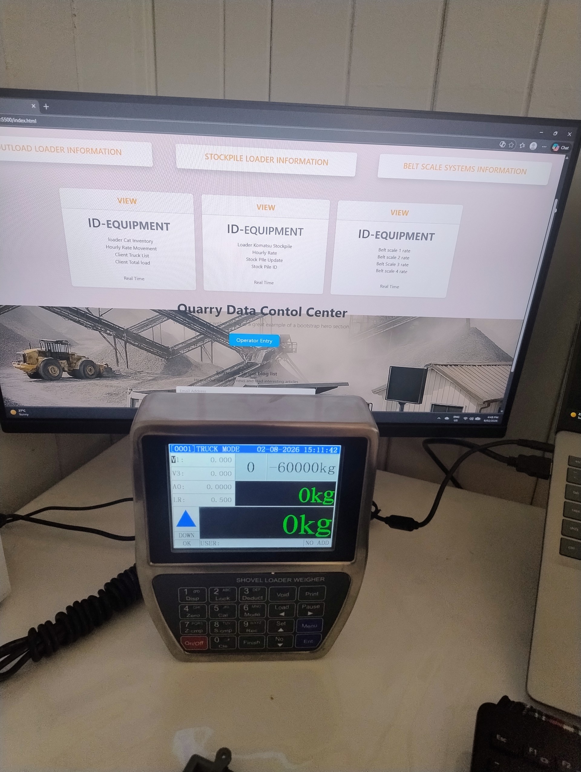 Quality control weighing system